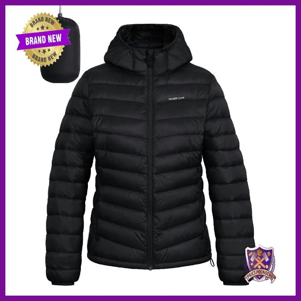 Women's Lightweight Packable Puffer Jacket Water-Repellent Hooded Coat